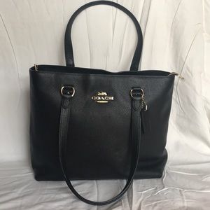 COACH Pebble Leather Bay Tote